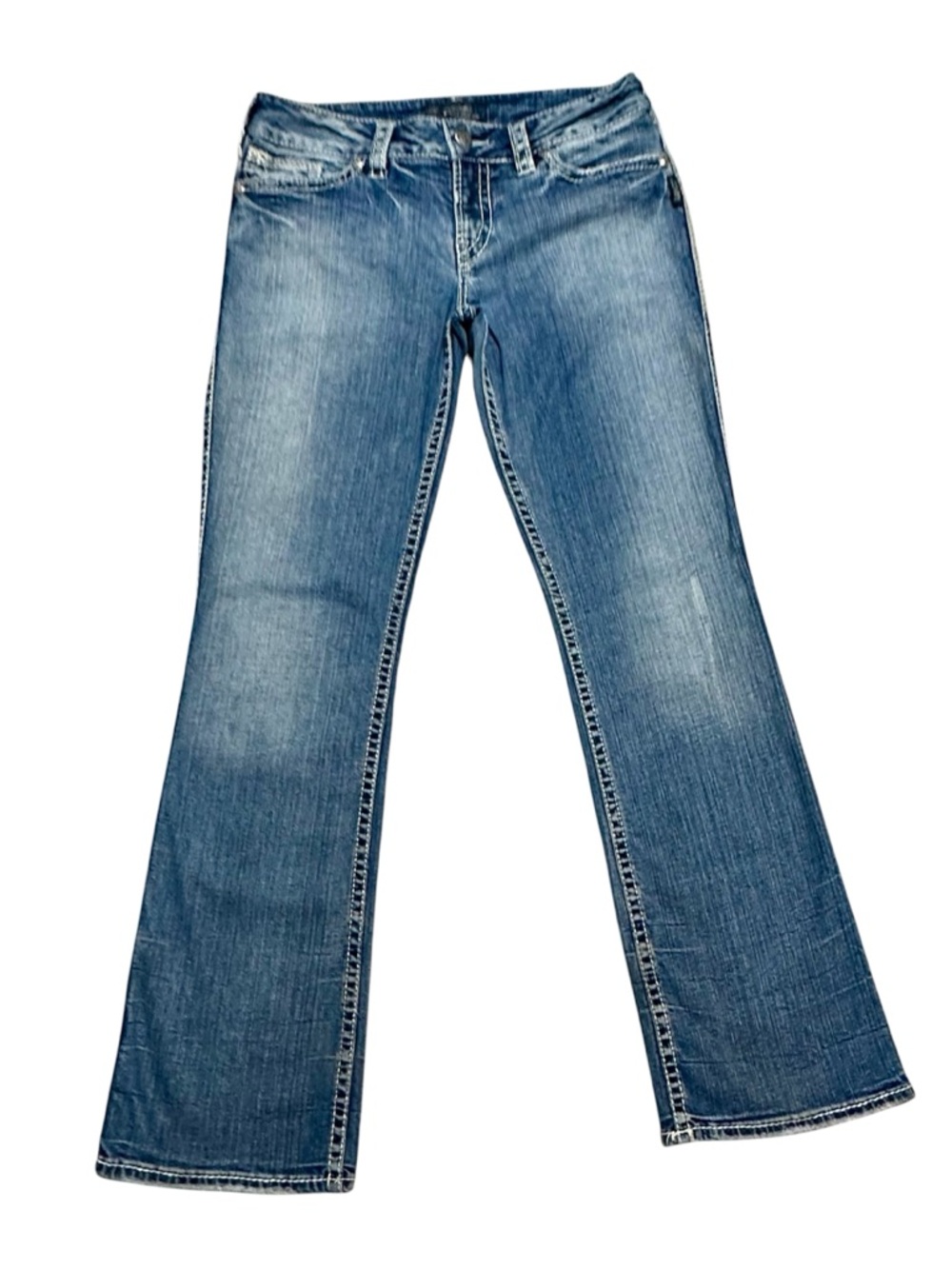 SILVER Suki flap pocket bootcut jeans size 32